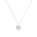 Valloey Rover Gold Necklace for Women 14K Gold Plated Circle Cubic Zirconia Pendant Necklace Dainty Twist Rope Chain Necklace Simple Jewelry Gift for Women - style: Sliver-full moon