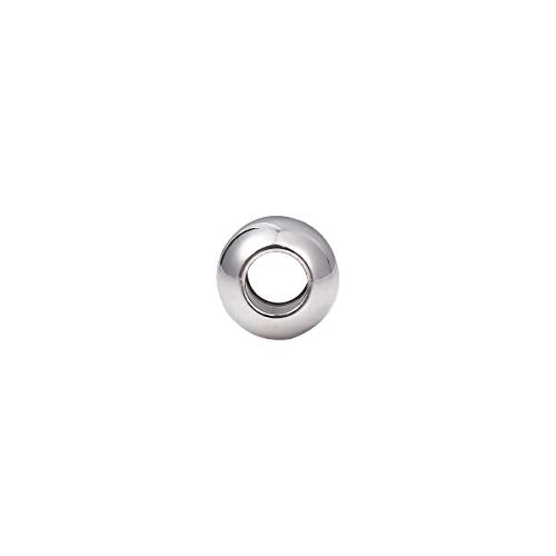 BEADIA Stainless Steel Spacer Beads 10x8mm Round Loose Charm Caps Beads for DIY Jewelry Making 20pcs with 4.5mm Hole - color: 10x8mm 4.5mm