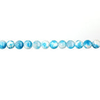 Natural Stone Beads 8mm Blue White Jade Polished Round Smooth Gemstone Beads for Jewelry Making Adults 15 Inch(Blue White Jade,8mm) - color: Blue White Jade, size: 8mm