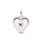 Mother Heart Charms for Bracelets Love Mom Flowers Charm Jewellery for Women - style: Heart Pink