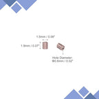 uxcell 1400Pcs Glass Bugle Beads, 1.9x1.5mm Tube Mini Loose Glass Seed Spacer Bead for DIY Earrings Necklaces Bracelets Jewelry Making (Silver-Purple) - color: Silver-Purple, size: 1.9x1.5mm
