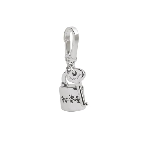 COACH Women's Collectible Signature Jewelry Charm - color: Lock Key Rhodium