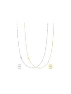 IEFWELL 14K-Real-Gold-Plated S925 Sterling Silver Chain Necklace for Women, 1.2/0.8mm Satellite Bead Cable Box Chains Set Hypoallergenic Sturdy Women's Chain Necklace, 16/18/20/22 Inch Jewelry Gifts - color: Satellite Chain, size: 22 Inch