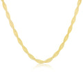 Tewiky Layered Necklaces for Women Non Tarnish- Chunky 14k Gold Plated Herringbone/Snake/Rope/Box/Cuban Link Chain for Women Waterproof Layering Stack Choker Necklace Trendy Dainty Tarnish Free Jewelry Set - color: Twisted Herringbone 2x3mm/16.5inch Gold