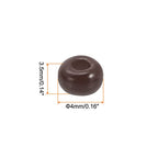 HARFINGTON 2000Pcs Small Glass Beads 6/0 4mm Loose Tiny Round Small Beads for Bracelet Earring Rings Jewelry Making, Brown - color: Brown