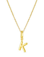 OVRUNS Initial Charm for Women,Letter Bracelet Necklace Charms Alphabet Pendant Charms With Clasp - color: Gold, style: Letter K