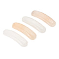 PATIKIL 4 Pcs Natural Stone, 36 x 10 mm Natural Curved Clear Quartz Stone Crystal Handmade Jade Flat Beads for DIY Crafting, Light Pink Aventurine - color: Light Pink Aventurine