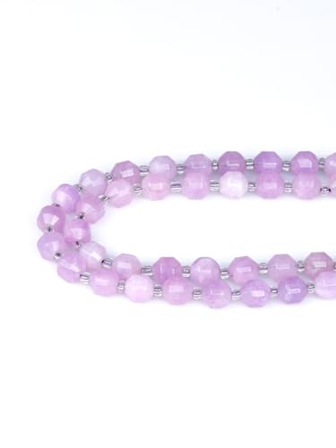 8mm Faceted Natural Amethyst Stone Loose Round Semi Gemstone Beads for Bracelet Necklace Jewelry DIY Making - color: Amethyst-1