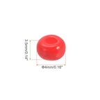 HARFINGTON 2000Pcs Small Glass Beads 6/0 4mm Loose Tiny Round Small Beads for Bracelet Earring Rings Jewelry Making, Red - color: Red