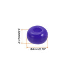 HARFINGTON 2000Pcs Small Glass Beads 6/0 4mm Loose Tiny Round Small Beads for Bracelet Earring Rings Jewelry Making, Blue Purple - color: Blue Purple