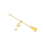 18k Yellow Gold 1"/2"/3"/4"/5"/6" Adjustable Necklace Extender Chain, 18k Gold Adjustable Necklace Extender Bracelet Anklet Extension Chain, Adjustable Bracelet Extender 18k Gold - color: style 2, size: 3inch