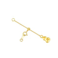 18k Yellow Gold 1"/2"/3"/4"/5"/6" Adjustable Necklace Extender Chain, 18k Gold Adjustable Necklace Extender Bracelet Anklet Extension Chain, Adjustable Bracelet Extender 18k Gold - color: style 2, size: 4inch