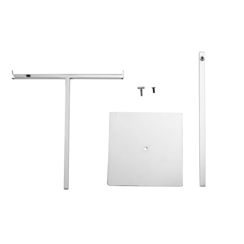 Polmart Countertop Adjustable Display Stand Stand for Purses/Handbags, Wreaths, Wigs, Hats and Crafts (T-Stand, Silver) - color: Silver