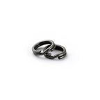 30Pcs 6-8mm Double Jump Rings for Jewelry Making, Key Rings for Keychains, Stainless Steel Mini Split Ring with Plier, Crafts Double Split Rings Fishing (8mm, Gun Black)