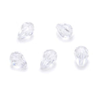 24pcs Adabele Austrian 8mm Faceted Teardrop Loose Crystal Beads Crystal Clear Compatible with 5500 Swarovski Crystals Preciosa SST-801 - color: Crystal Clear, size: 8mm x 6mm - 24pcs