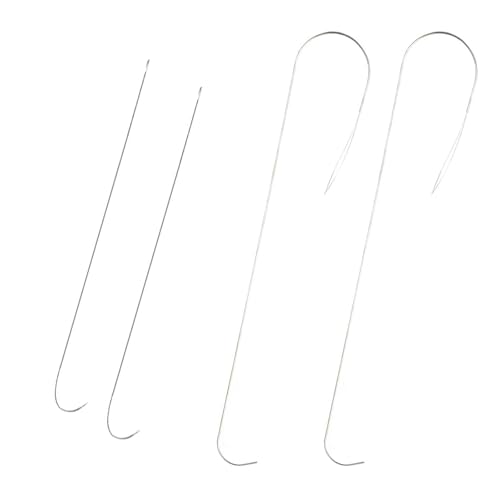Fashionable Beading Needle Set of 4 Sturdy Jewelry Making Tools Accessory Portable for Craft Supplies Men and Women