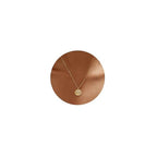 Tasiso Gold Pendant Necklace for Women 14K Gold Plated Coin CZ Pendant Necklace Adjustable Chain Disc Round Dainty Charm Necklace Trendy Jewelry Gift - style: Yuan