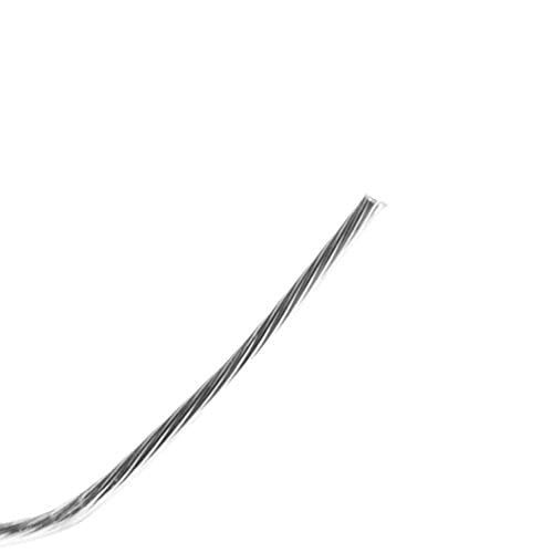 Mandala Crafts 7 Strand Beading Wire for Jewelry Making - 98 FT 22 Gauge Stainless Steel Braided Tiger Tail Wire for Bead Stringing - size: 7 Strands 22 Gauge 0.6MM 98FT