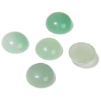 20pcs 4mm Natural Stone No Hole Green Aventurine Semicircle Smooth Cabochons Beads Healing Chakra Crystal Stone Bead for Jewelry Making Rings Earrings Necklace Bracelet DIY Crafts - color: Green Aventurine, size: 4mm