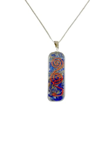 Crystal Necklace Pendant for Women Men - Orgone Necklace Pendant of Healing Crystal for Protection-Spiritual Jewelry - color: Lapis Lazuli