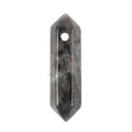Larvikite 32mm Natural Gemstone Hexagonal Wand Jewelry Making Crystal Pointed Chakra Reiki Healing Beads 2mm Hole Drilled(Pack of 10) - color: Larvikite