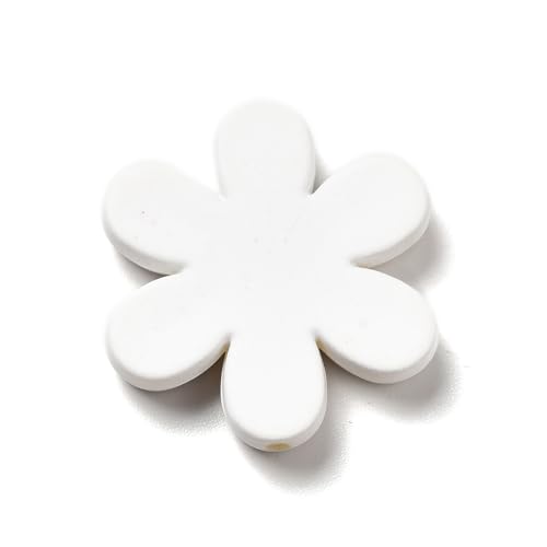 Ipotkitt 20 Pcs Opaque Acrylic Snowflake Beads with Enamel Random Color Snowflake Shaped Beads Flower Plastic Spacer Loose Beads for DIY Jewelry Making - color: 20pcs-Snowflake Beads-25x22.5x4.5mm