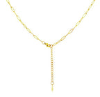 Gold Paperclip Chain Necklace for Women 10pcs 18inch 3X9mm Gold Chains for jewelry Making Stainless Steel Filled 18K Gold Plated Chains Bulk Adjustable Link Chains - size: 18inch 10pcs