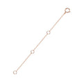 14K Solid Gold Necklace Extender Real Bracelet Extender 2 3 4 Inch Durable Adjustable Chain Gold Anklets Extension for Women 2" 3" 4" (14K Rose Gold-3 IN) - color: 14K Rose Gold-3 IN