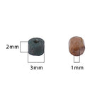 BEADIA Natural Indian Agate Short Cylinder Beads 2x3mm 155pcs Tube Loose Semi Gemstone Beads for Jewelry Making Design - color: Indian Agate