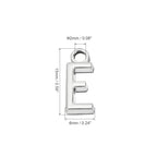 PATIKIL Letter Charm, 50pcs Alphabet Initial Pendant Charm Bulk DIY for Jewelry Making Bracelets Earrings Necklace - style: E
