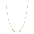 Kooljewelry Real 14k Yellow or White Gold 1.2 mm Sparkle Chain Adjustable Length Necklace (adjusts up to 22 inches) - color: Yellow