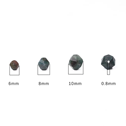 BEADIA Faceted Natural Indian Agate Stone Round Beads 10mm 36cm/Strand for Jewelry Making - color: Indian Agate, size: 10mm