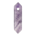 African Amethyst 32mm Natural Gemstone Hexagonal Wand Jewelry Making Crystal Pointed Chakra Reiki Healing Beads 2mm Hole Drilled(Pack of 10) - color: African Amethyst