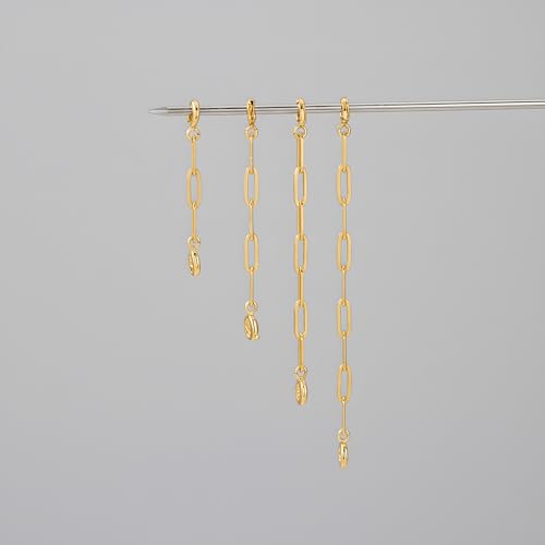 Gold Necklace Extenders for Women 14k Extender Chain for Bracelet Anklet Waist for Jewelry Making 4Pcs - color: gold A