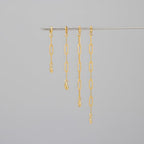 Gold Necklace Extenders for Women 14k Extender Chain for Bracelet Anklet Waist for Jewelry Making 4Pcs - color: gold A