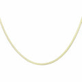 HARFINGTON Herringbone Necklaces Stainless Steel Snake Chain Necklace Adjustable Flat Chain for Women Jewelry Gift - color: Gold, size: 22" x 0.12"