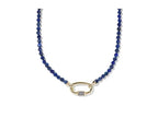 Kendra Scott, Women's, Emery Beaded Strand Necklace - color: Gold Blue Lapis
