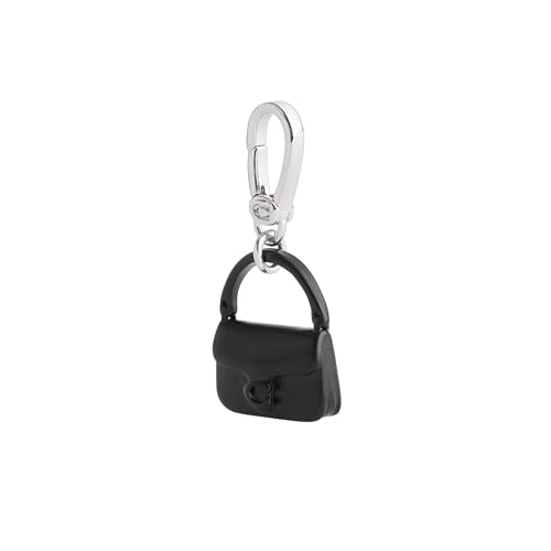 COACH Women's Collectible Signature Jewelry Charm - color: Tabby Black/Rhodium