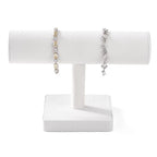 Oirlv Linen T-bar Bracelet Watch Organizer Display Stand Professional Jewelry Bracelet Display for Selling (Creamy-white,Linen) - color: Creamy-white,Linen