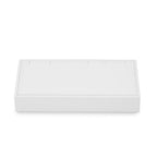 3 Slot PU Leather Necklace Jewelry Stand Pendant Drawer Organizer Tray White Bracelets Display Holder USP-TT16609-new (White) - size: 6.3" x 3.15" x 0.98"