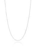 Miabella 925 Sterling Silver, 18K Gold Plated Italian 0.7mm Diamond Cut Round Snake Chain Necklace for Women Made in Italy - color: sterling silver