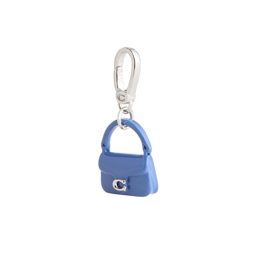 COACH Women's Collectible Signature Jewelry Charm - color: Blue/Rhodium
