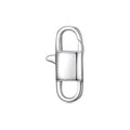 925 Sterling Silver Double Opening Lobster Clasp, Necklace Bracelet Anklet Jewelry Extender Clasp for DIY Jewelry Making (Style 2-1pc) - style: style 2-1pc