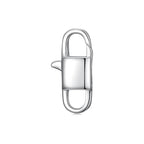 925 Sterling Silver Double Opening Lobster Clasp, Necklace Bracelet Anklet Jewelry Extender Clasp for DIY Jewelry Making (Style 2-1pc) - style: style 2-1pc