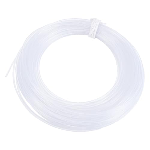 1 Roll Nylon Memory Wire 32.8 Yard Round Clear Plastic Wire White Boning Roll Clear Memory Brim Lines Crinoline Boning for Bridal Dress Hat Brims Jewelry Making Diameter:2.5mm - size: 2.5mm