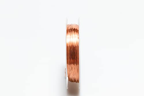 26 Gauge, 99.9% Pure Copper Wire (Round) Dead Soft CDA #110 Made in USA - 1 Ounce (79FT) by CRAFT WIRE - size: 26 Gauge, style: 1 Ounce