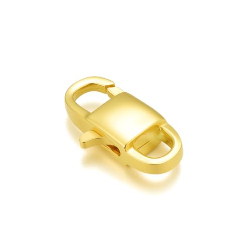 18K Gold Jewelry Clasp Necklace Extender Clasp Bracelet Extension Connector for DIY Necklace Bracelet Anklet Jewelry Making (Style 6) - style: Style 6