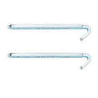 Fence Wire Twister for T Post Clips, Barb Wire Fence Tools,Time Saver Barb Galvanized Twisted Wire Fence Tools Easy to Use Strong Enough to Twist Any Fencing Wire (2 Pack) - size: Wire Twister Silver-2pcs