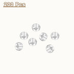 uxcell 200Pcs Round Crimp Beads, 3.5mm Metal Spacer Loose Beads Metal Clamp Ends Tiny Stoppers Bead for Bracelet Jewelry Making Craft DIY, Silver - color: Silver, size: 3.5mm