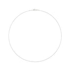 Amazon Essentials Sterling Yellow Gold or Silver Thin 0.8mm Box Chain Necklace - color: Silver, size: 20"